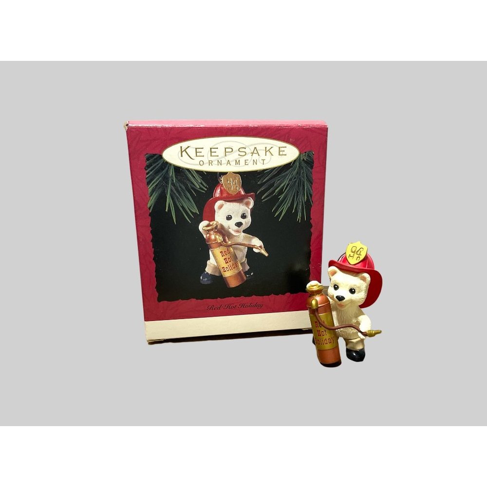 Hallmark 1994 Firefighter Ornament Red Hot Holiday